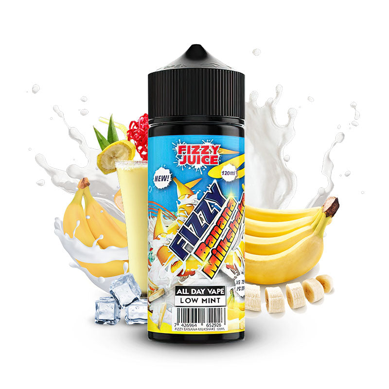 Banana Milkshake Fizzy 100ml - Fizzy Juice