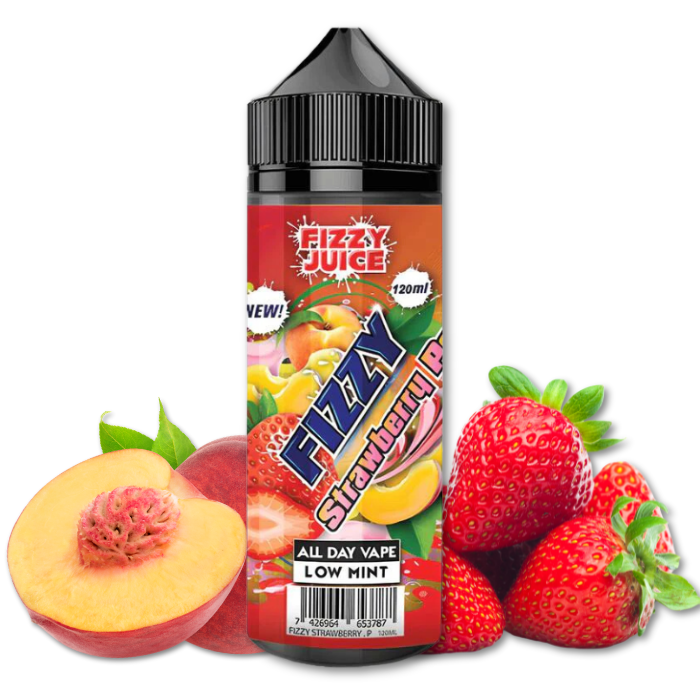 DLUO Strawberry Peach Fizzy 100ml - Fizzy Juice
