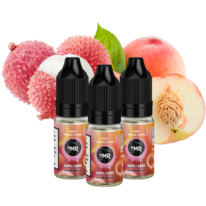 DLUO Mist Peche Litchi 10ml (x25) - Mist-Maker