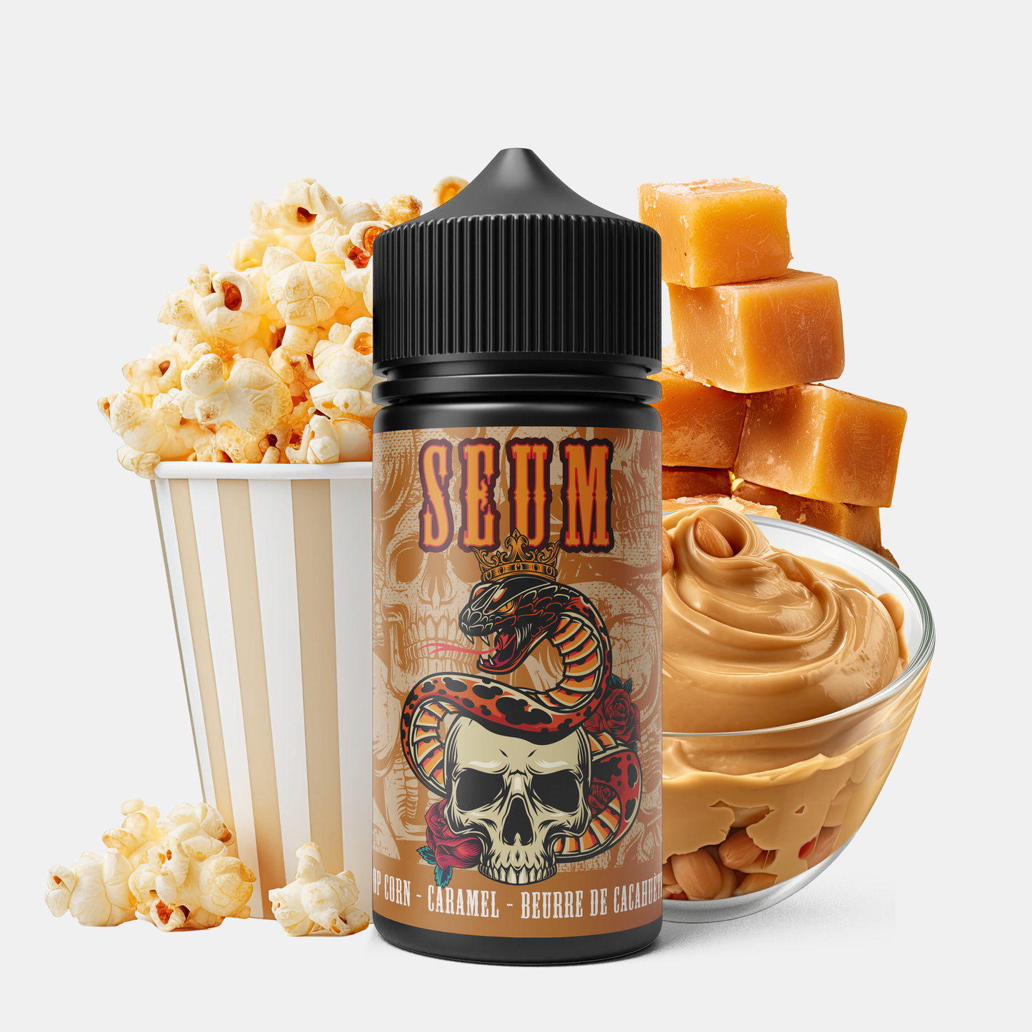 Pop Corn Caramel Beurre De Cacahuète Seum 50ml - Bobble