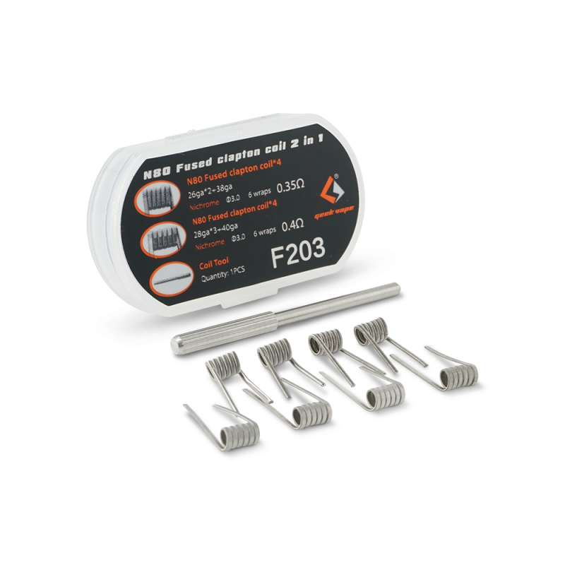 N80 Fused Clapton Coil 2 en 1 - Geek Vape Mist-Maker N80 Fused Clapton Coil 2 en 1 - Geek Vape Mist-Maker