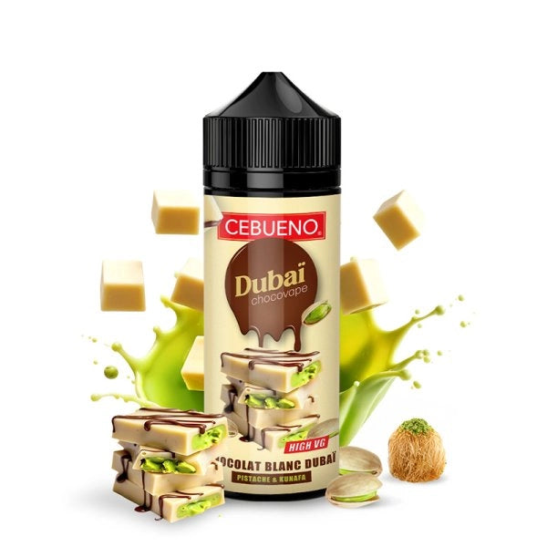 Dubaï Chocovape White 100ml - Cebueno