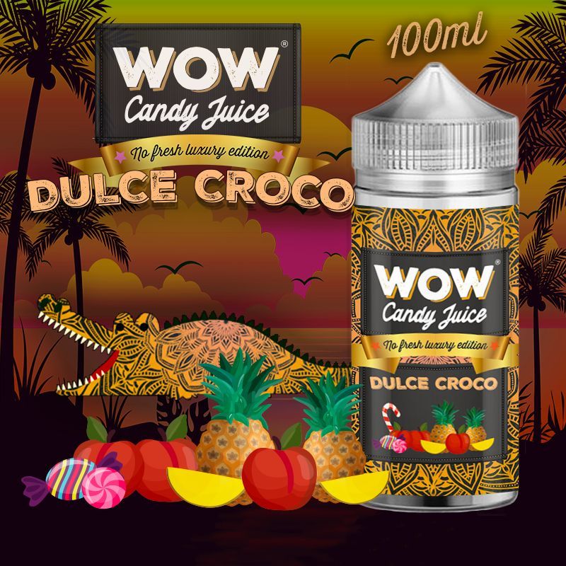 Dulce Croco No Fresh 100ml - Wow Candy Juice