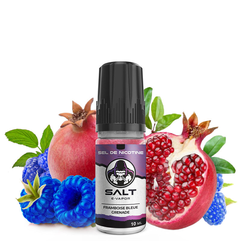 Framboise Bleue Grenade Salt E-Vapor 10ml - Le French Liquide