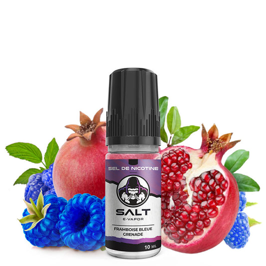 Framboise Bleue Grenade Salt E-Vapor 10ml - Le French Liquide