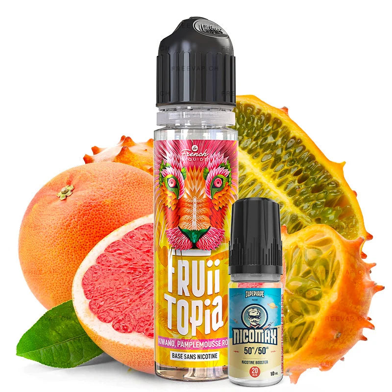 Kiwano Pamplemousse Rose Fruiitopia 60ml - Le French Liquide Mist-Maker Kiwano Pamplemousse Rose Fruiitopia 60ml - Le French Liquide Mist-Maker