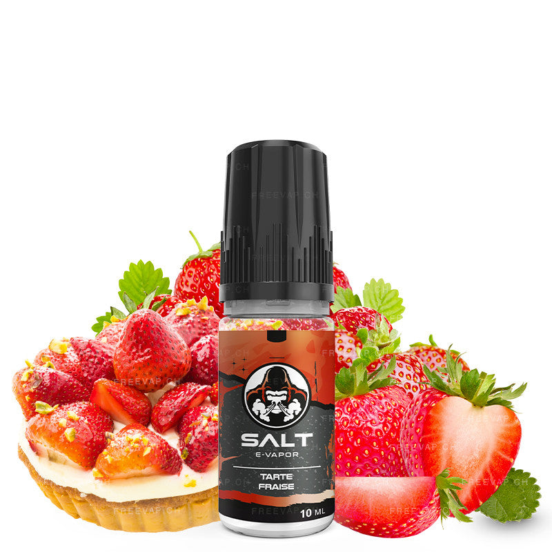 Tarte Fraise Salt E-Vapor 10ml - Le French Liquide