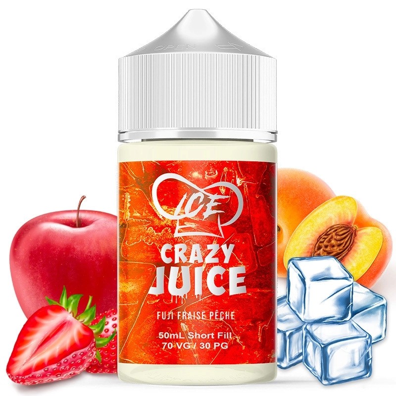 Fuji Fraise Pêche Ice 50ml - Mukk Mukk Entreprise