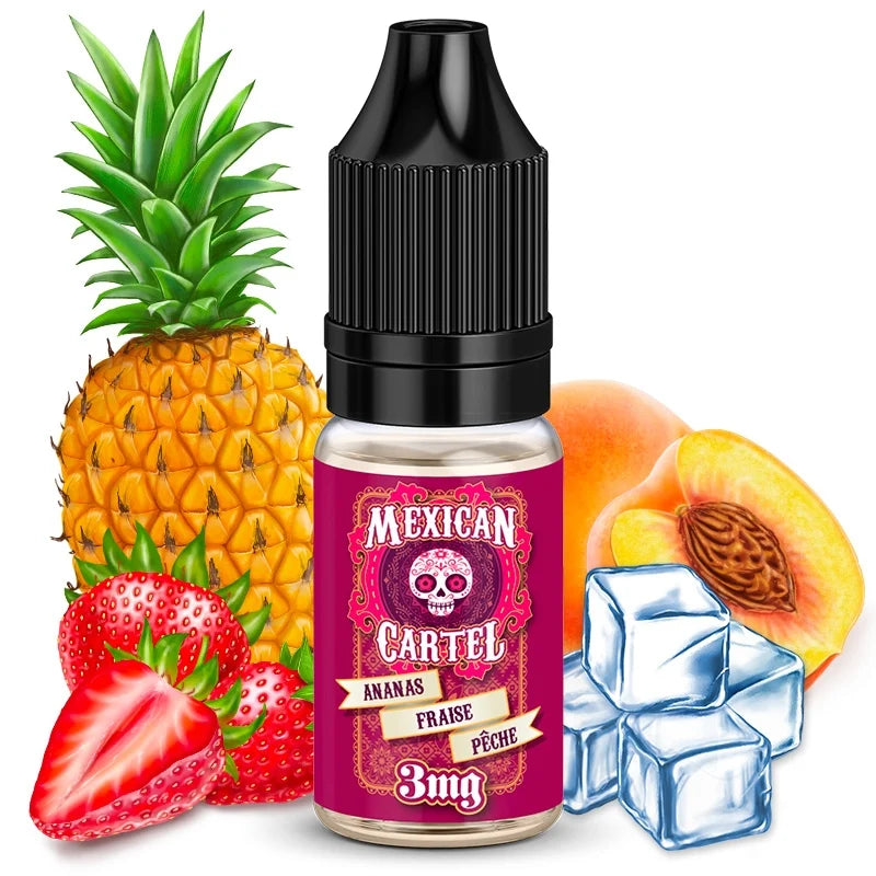 Ananas Fraise Peche Mexican Cartel 10ml - Kmls