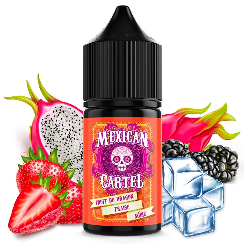 Concentré Fruit du Dragon Fraise Mure Mexican Cartel 30ml - Kmls