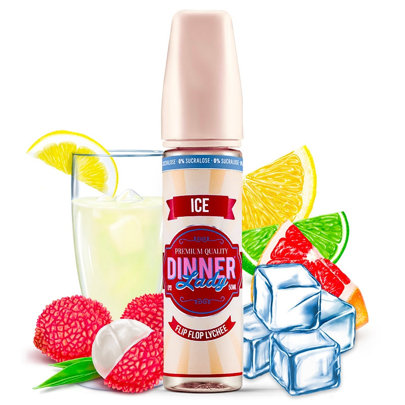 Flip Flop Lychee Ice 0% Sucralose 50ml - Dinner Lady