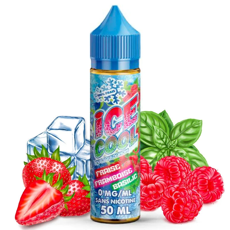 Fraise Framboise Basilic Ice Cool 50ml - Liquid'Arôm