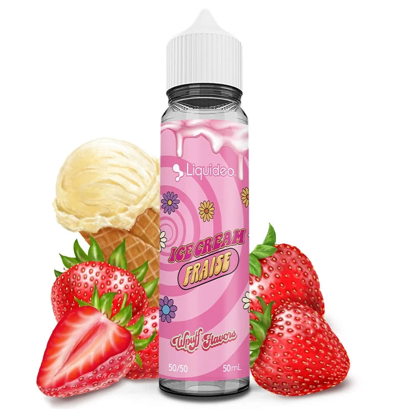 Ice Cream Fraise 50ml - Wpuff Flavors