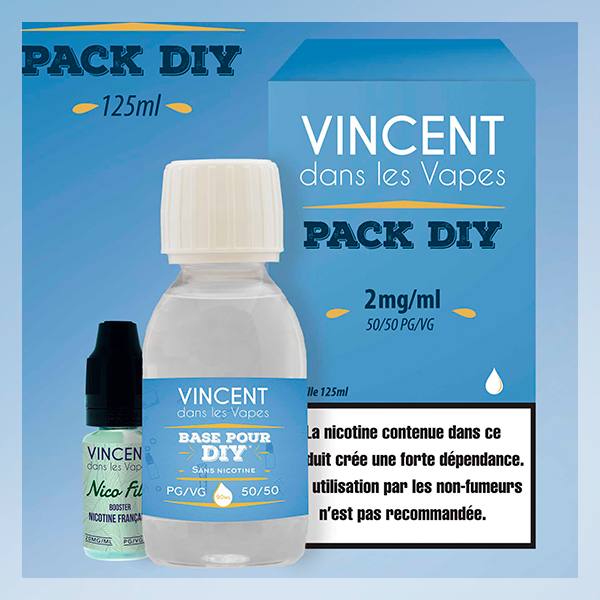 Pack 125ml Base DIY 50/50 - VDLV