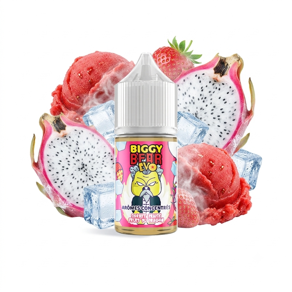Concentré Sorbet Fraise Fruit Du Dragon 30ml - Biggy Bear EVO