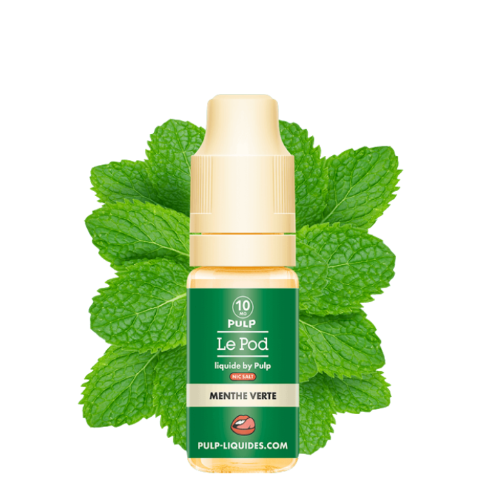 Menthe Verte Nic Salt Le Pod Liquide 10ml - Pulp
