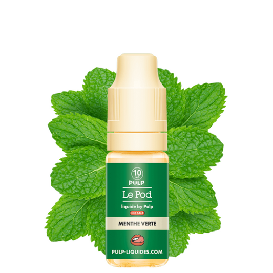 Menthe Verte Nic Salt Le Pod Liquide 10ml - Pulp