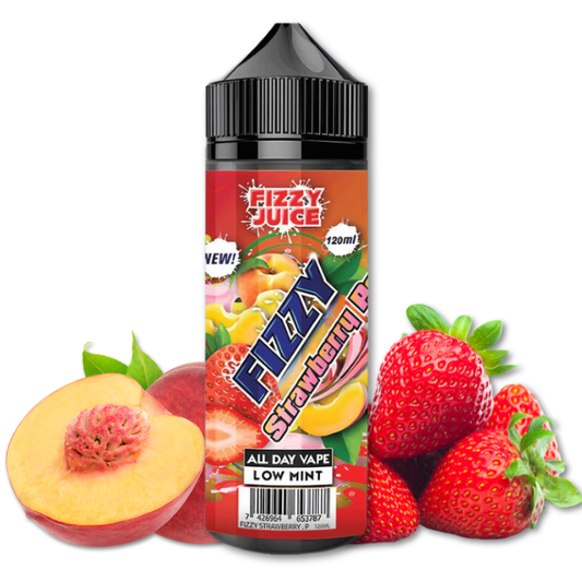 DLUO Strawberry Peach Fizzy 100ml - Fizzy Juice