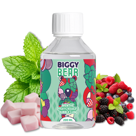 Menthe Fruits Rouges Bubble Gum Biggy Bear 200ml - Secret's Lab