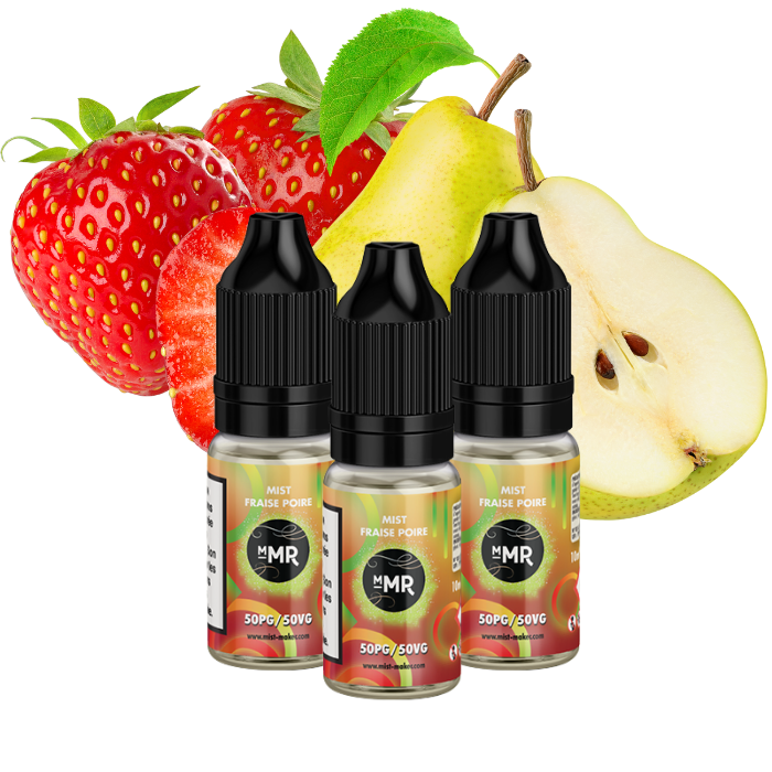 DLUO Mist Fraise Poire 10ml (x25) - Mist-Maker