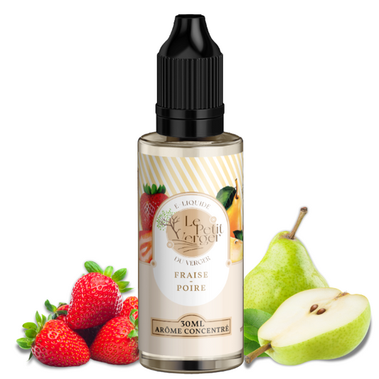 DLUO Concentré Fraise Poire 30ml - Le Petit Verger