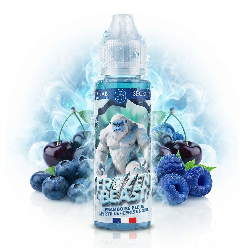 Framboise Bleue Myrtille Cerise Noire Frozen Beast 50ml - Secret's LAb