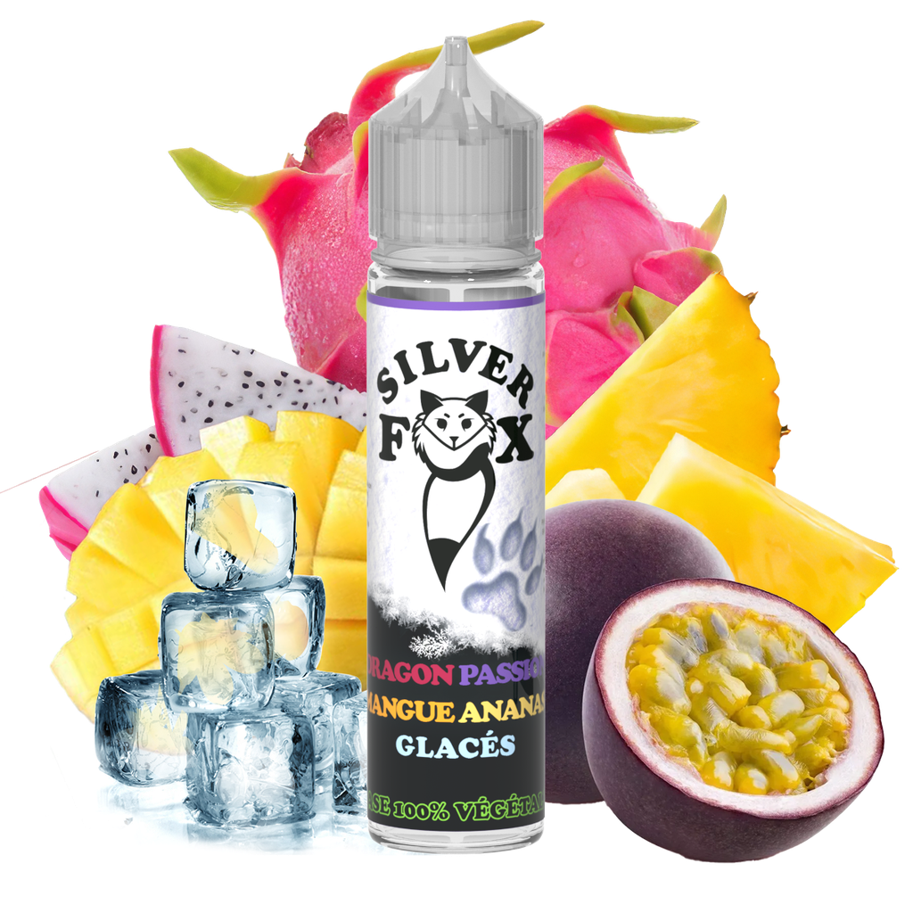 Silver Fox Dragon Passion Mangue Ananas Glacés 50ml - Vaping In Paris