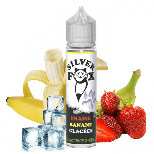 Silver Fox Fraise Banane Glacées 50ml - Vaping In Paris