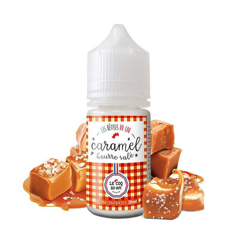 Concentré Caramel Beurre Salé 30ml - Le Coq Qui Vape