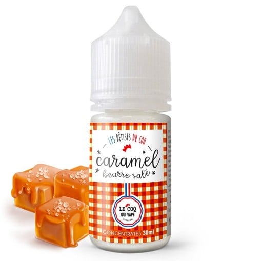 Concentré Caramel Beurre Salé 30ml - Le Coq Qui Vape