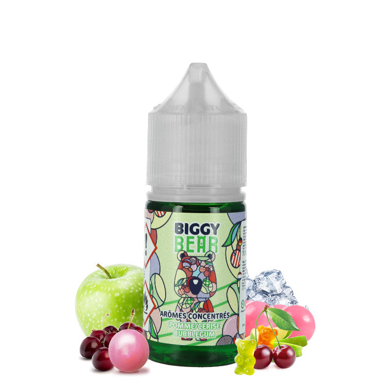 DLUO Concentré Pomme Cerise Bubble Gum Biggy Bear 30ml - Secret's Lab