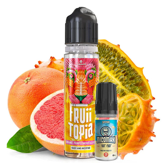 DLUO Kiwano Pamplemousse Rose Fruiitopia 60ml - Le French Liquide