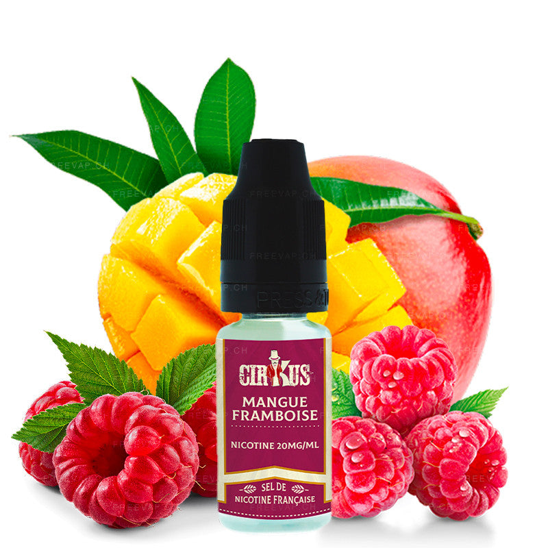 Mangue Framboise Sels De Nicotine Cirkus 10ml - VDLV