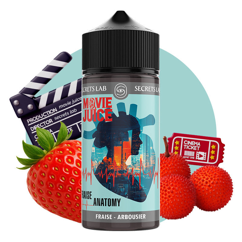 DLUO Fraise Anatomy Movie Juice 100ml - Secret'sLab
