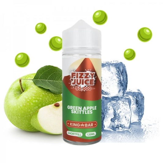 Green Apple Skittle Ice 100ml - Fizzy Juice