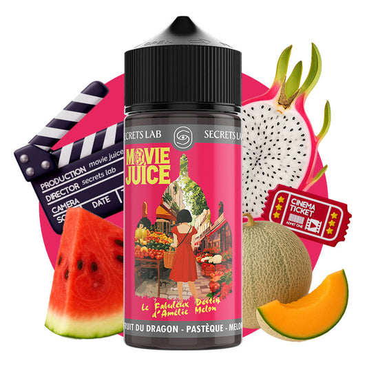 Le Fabuleux Destin d'Amélie Melon Movie Juice 100ml - Secret'sLab