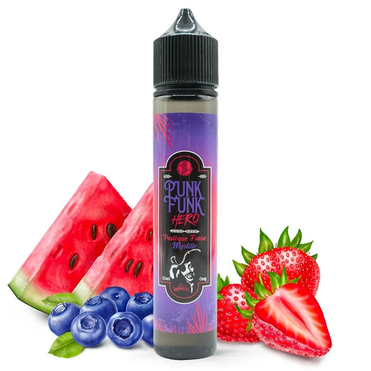 Pastèque Fraise Myrtille 50ml - Punk Funk Hero