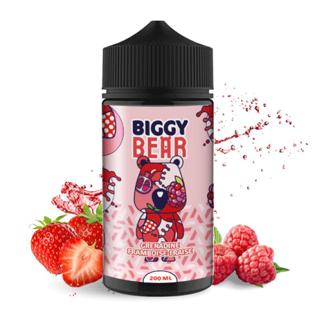 Grenadine Framboise Fraise Biggy Bear 200ml - Secret's Lab