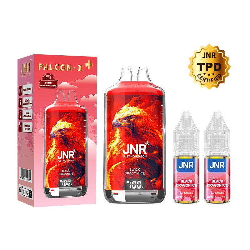 Puff Rechargeable Falcon-X Plus Black Dragon Ice - JNR