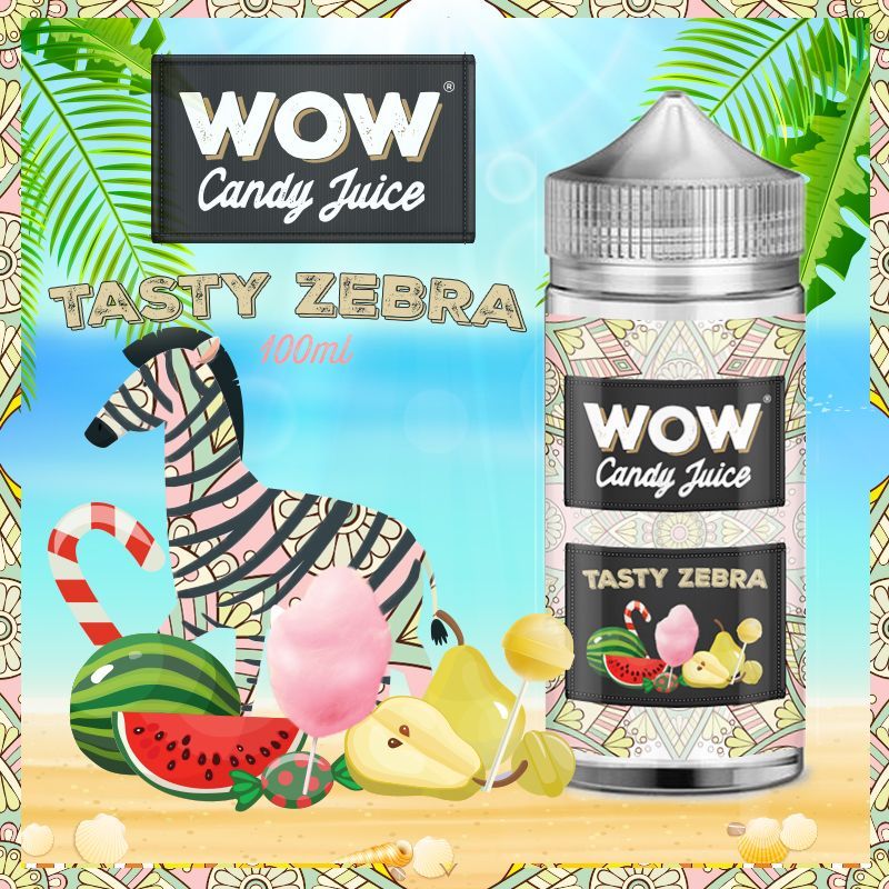 Tasty Zebra 100ml - Wow Candy Juice