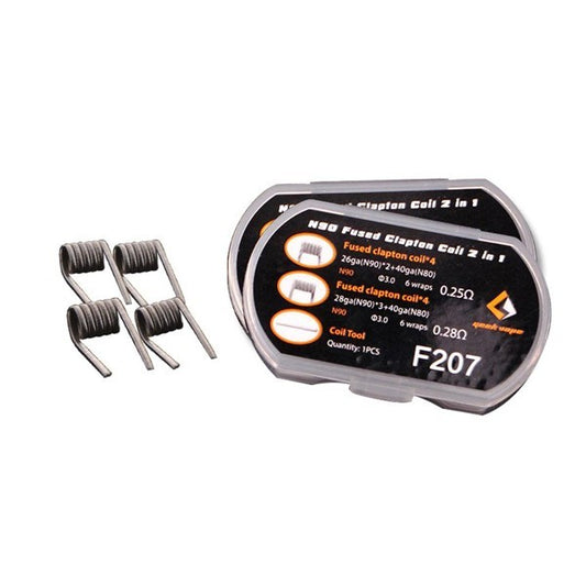 Résistances N90 Fused Clapton Coil 2 In 1 (0.25 & 0.28) - Geekvape